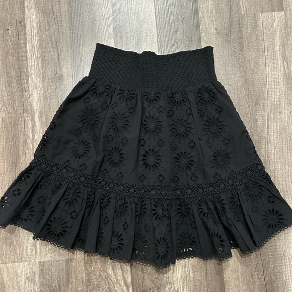 Secret Mission Provence Tanya Eyelet Mini Skirt - Picture 1 of 6
